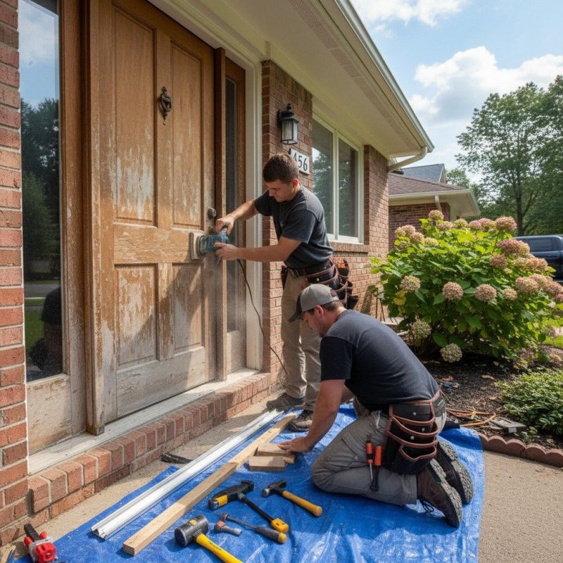 Front Door Staining Service